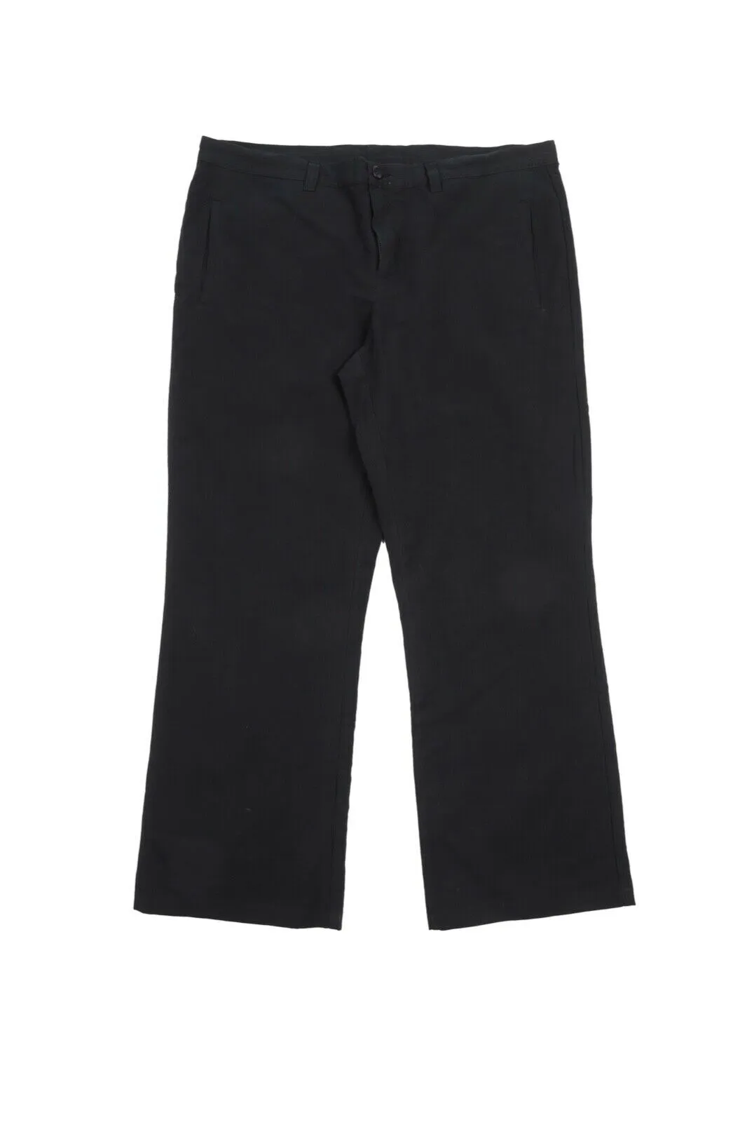 Men's HANNES ROETHER Grey Cotton Blend Wide Leg Pants Chino Trousers Size XXL