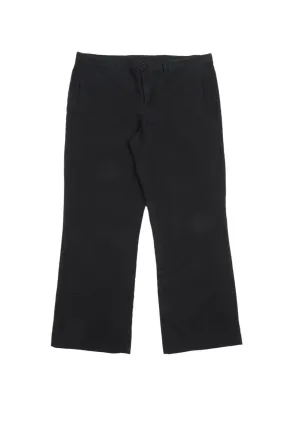Men's HANNES ROETHER Grey Cotton Blend Wide Leg Pants Chino Trousers Size XXL