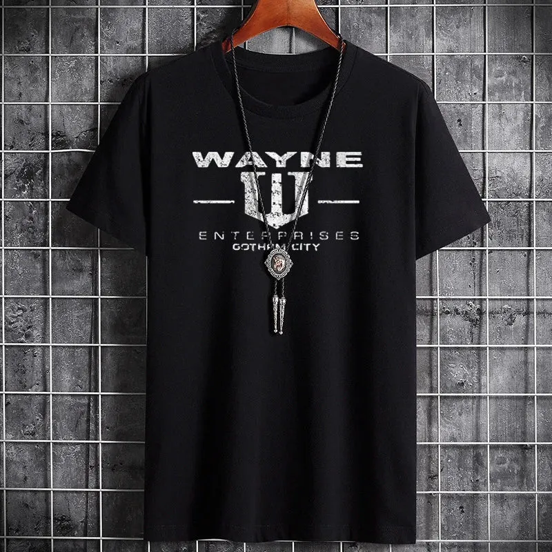 Men's Pure Cotton T-Shirt - Bruce Wayne Enterprises Print