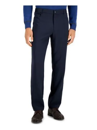 Men's Stretch Pants Straight Leg Pockets Chino Pants