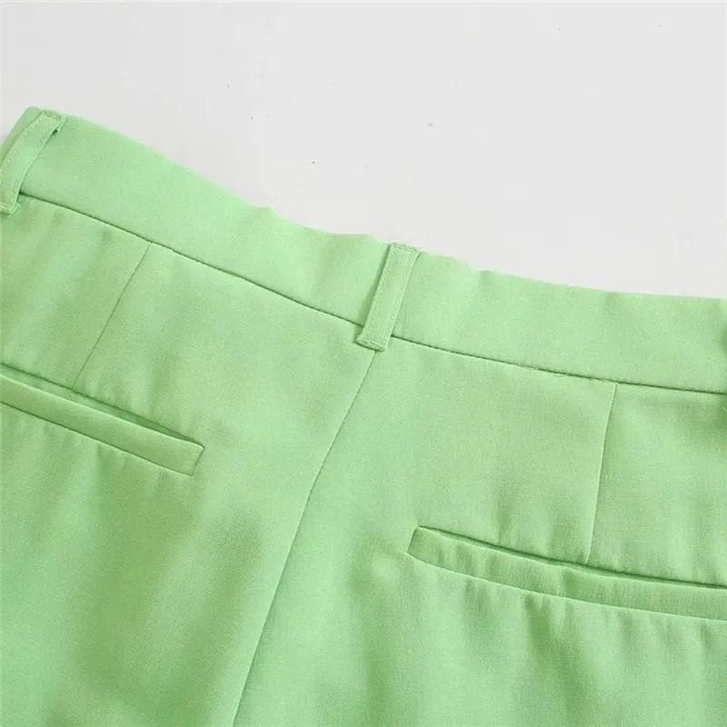 MINT HIGH WAIST LOOSE TROUSERS