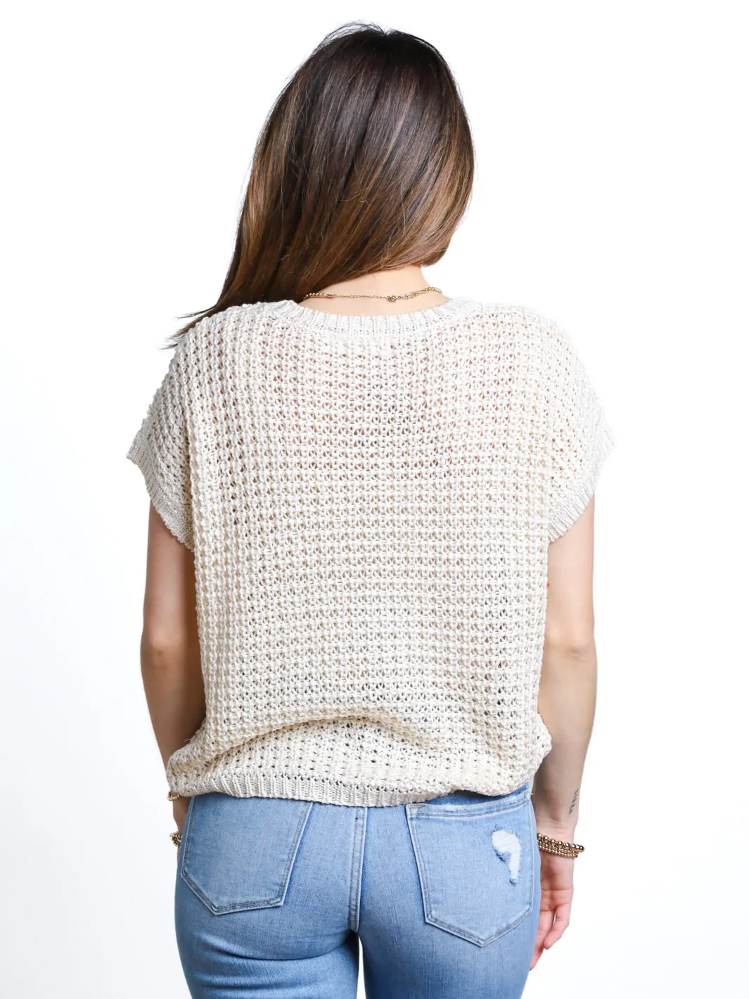 Move Mountains Open Knit Sweater