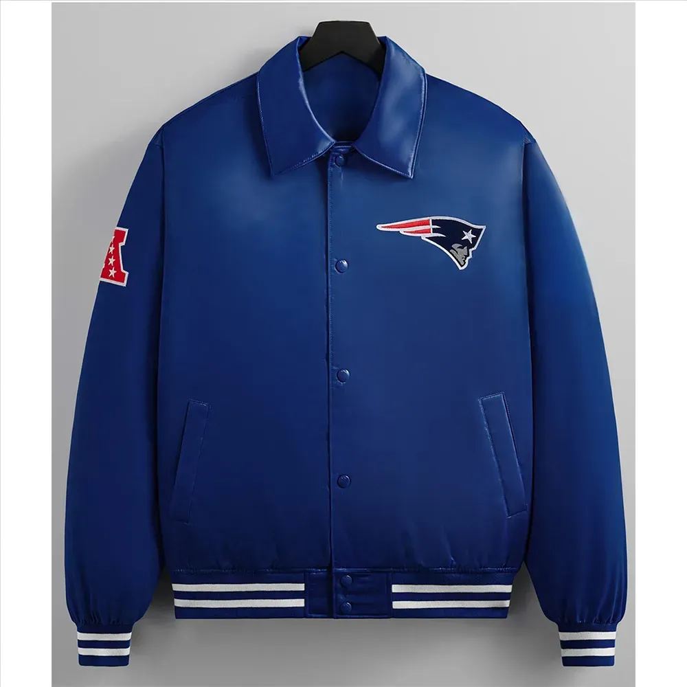 NFL New England Patriots Satin Jacket for Men and Women