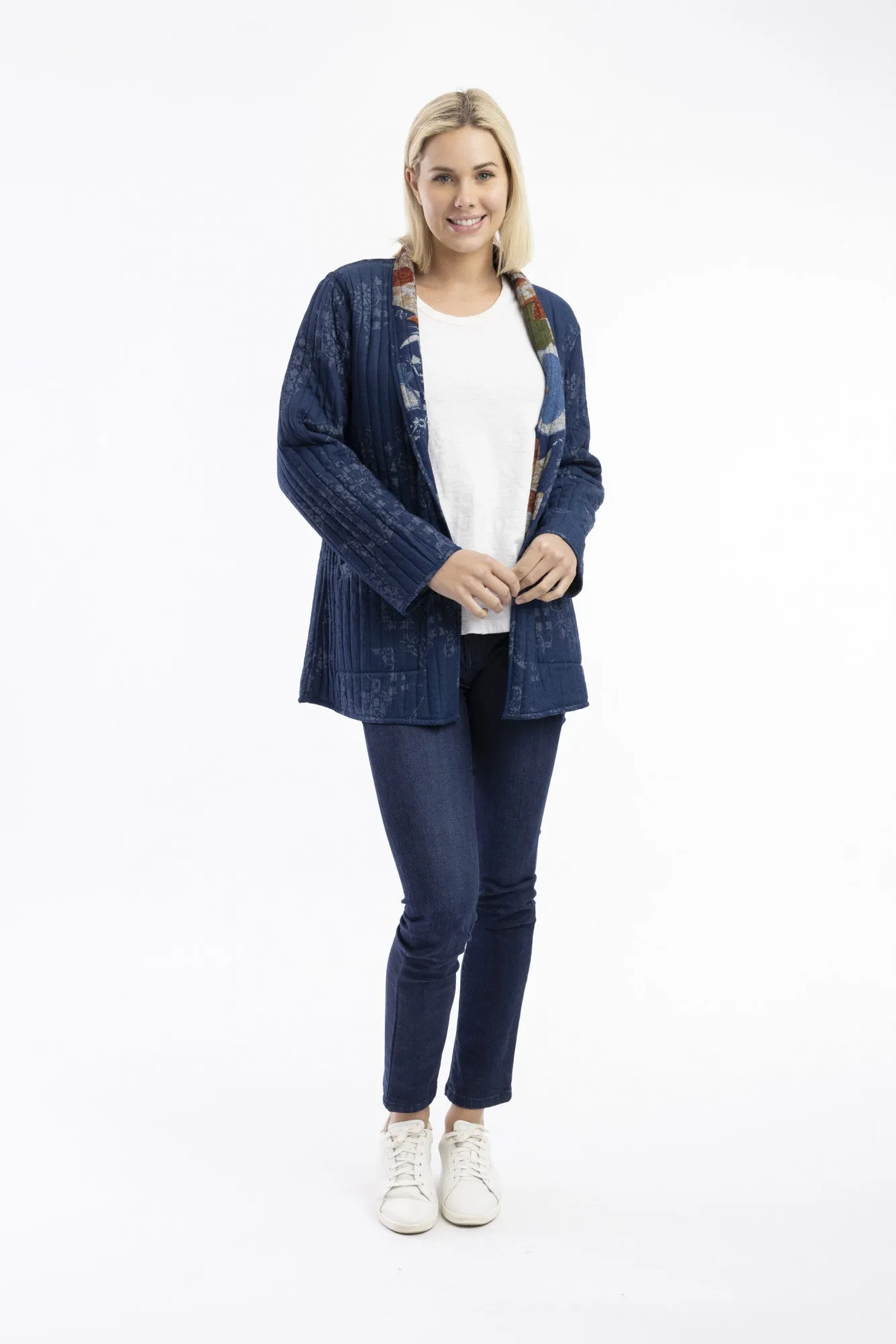 Orientique - Quilted Reversible Jacket - Dancing Queen