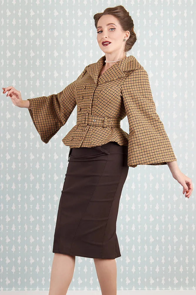 Ortnsia-Dora Trumpet Sleeve Blazer By Miss Candyfloss