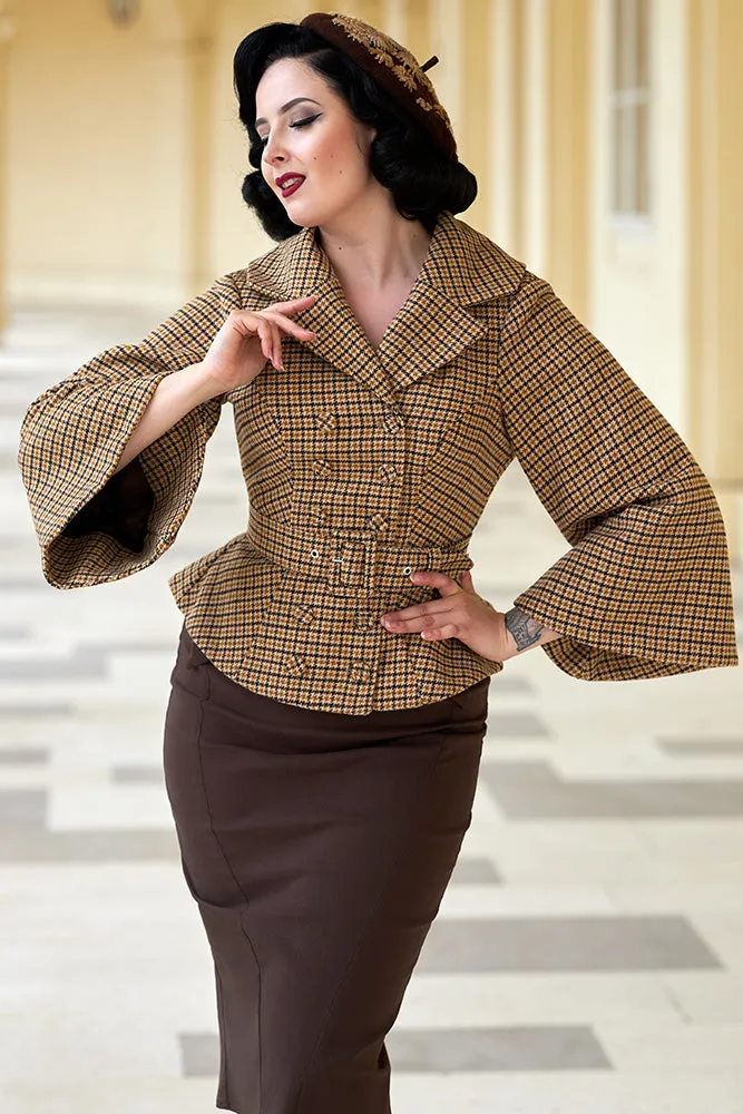 Ortnsia-Dora Trumpet Sleeve Blazer By Miss Candyfloss