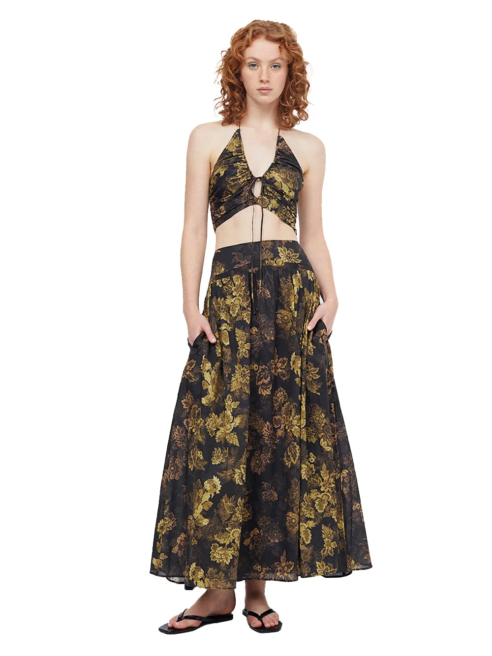 Palmer Maxi Skirt (Jasper Floral)