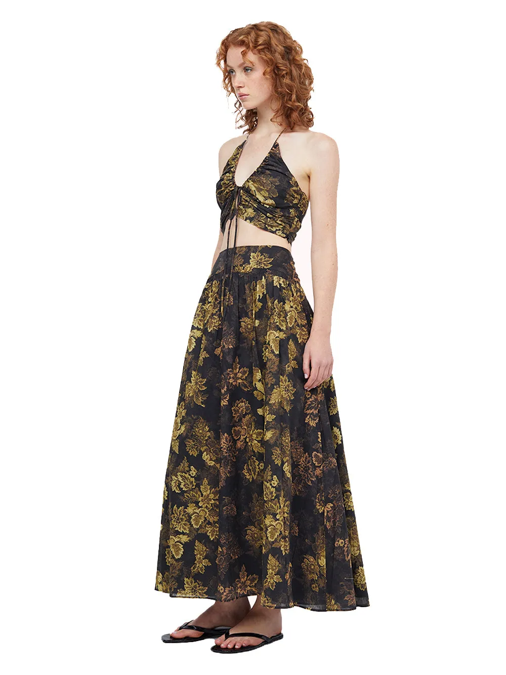 Palmer Maxi Skirt (Jasper Floral)