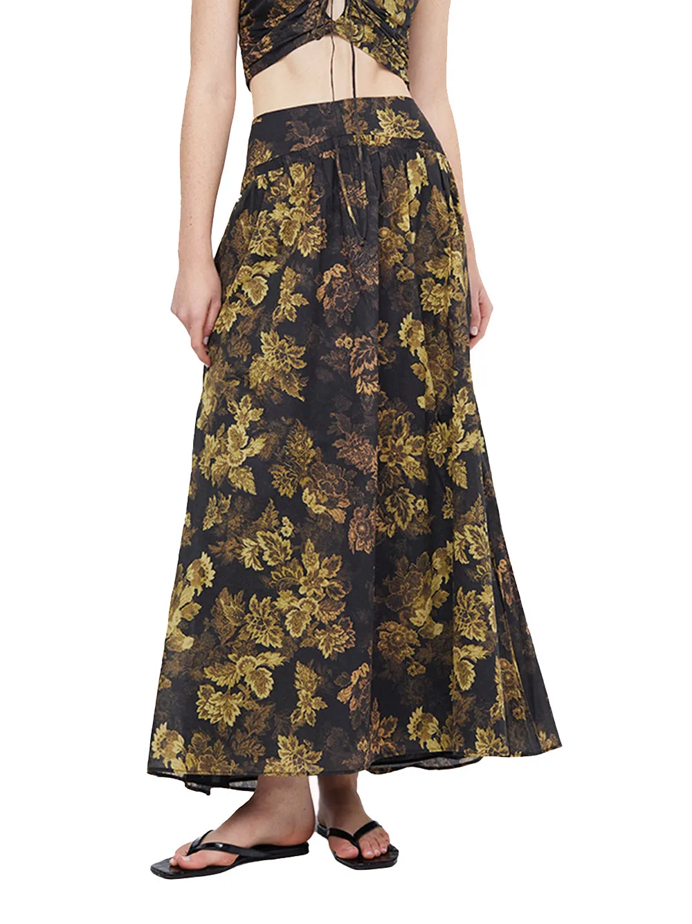 Palmer Maxi Skirt (Jasper Floral)