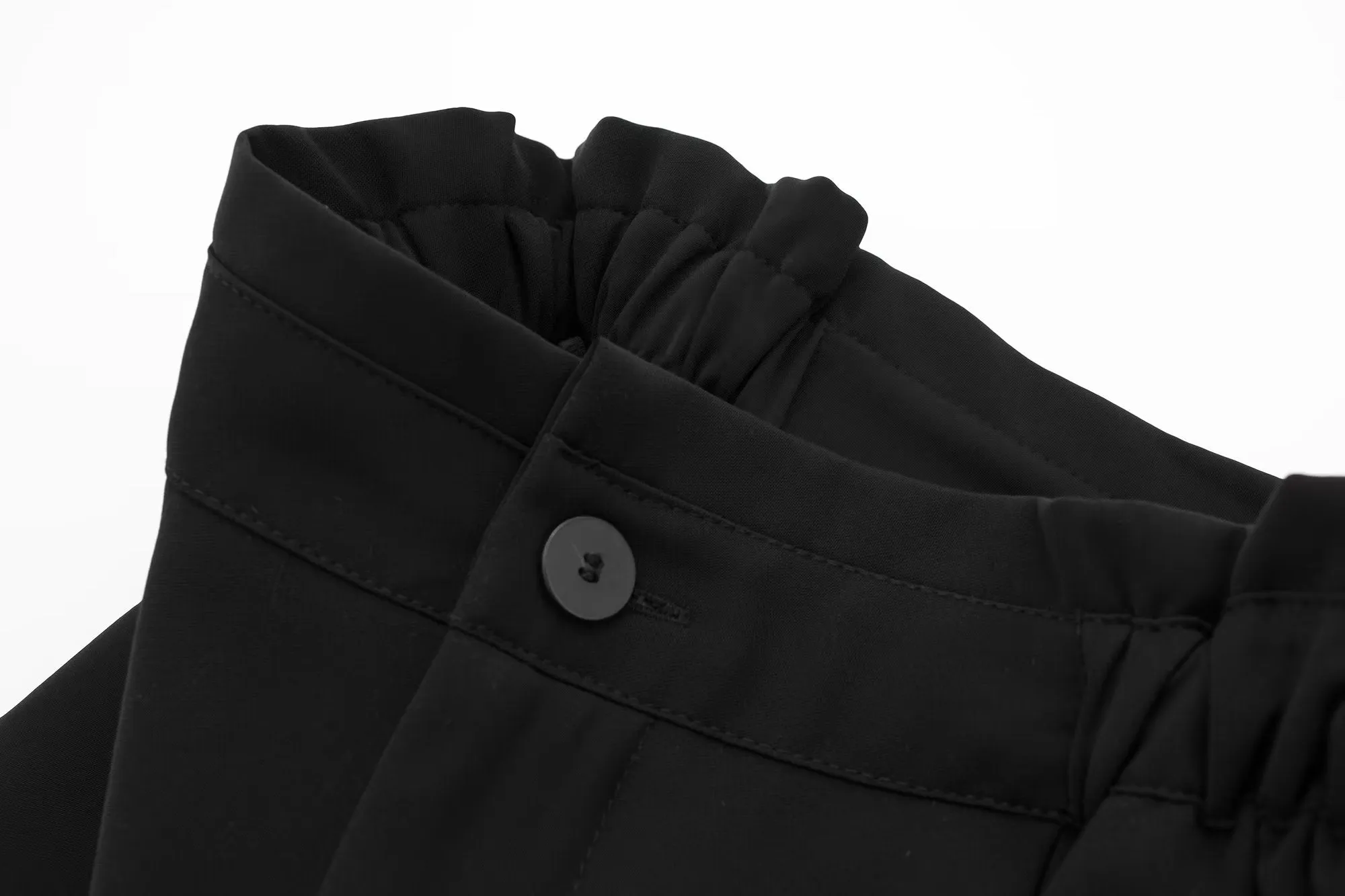 Paperbag Waist High Rise Cropped Pants