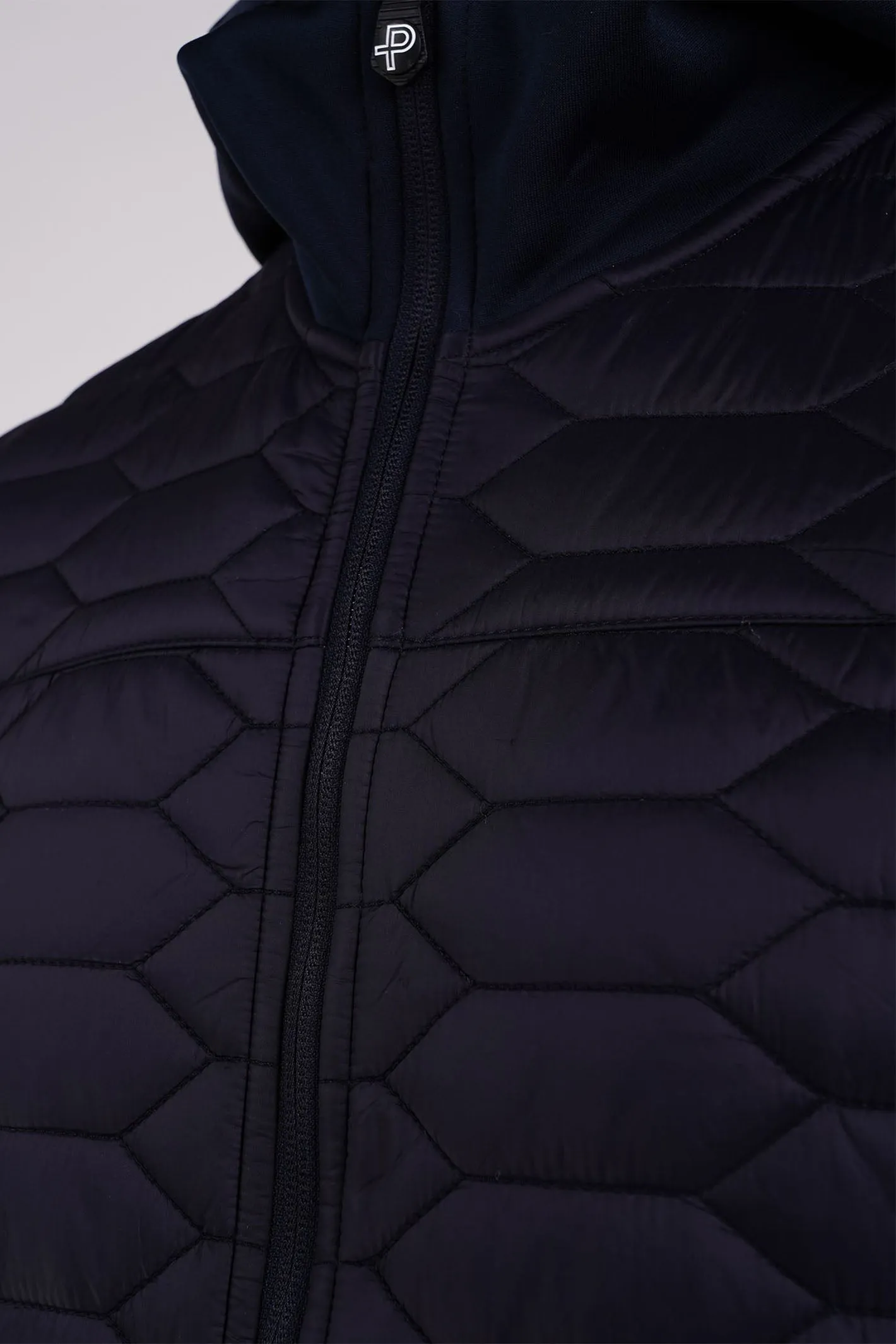 Pelle P Coat W Levo Quilted Zip Dark Navy Blue PP4226-0598