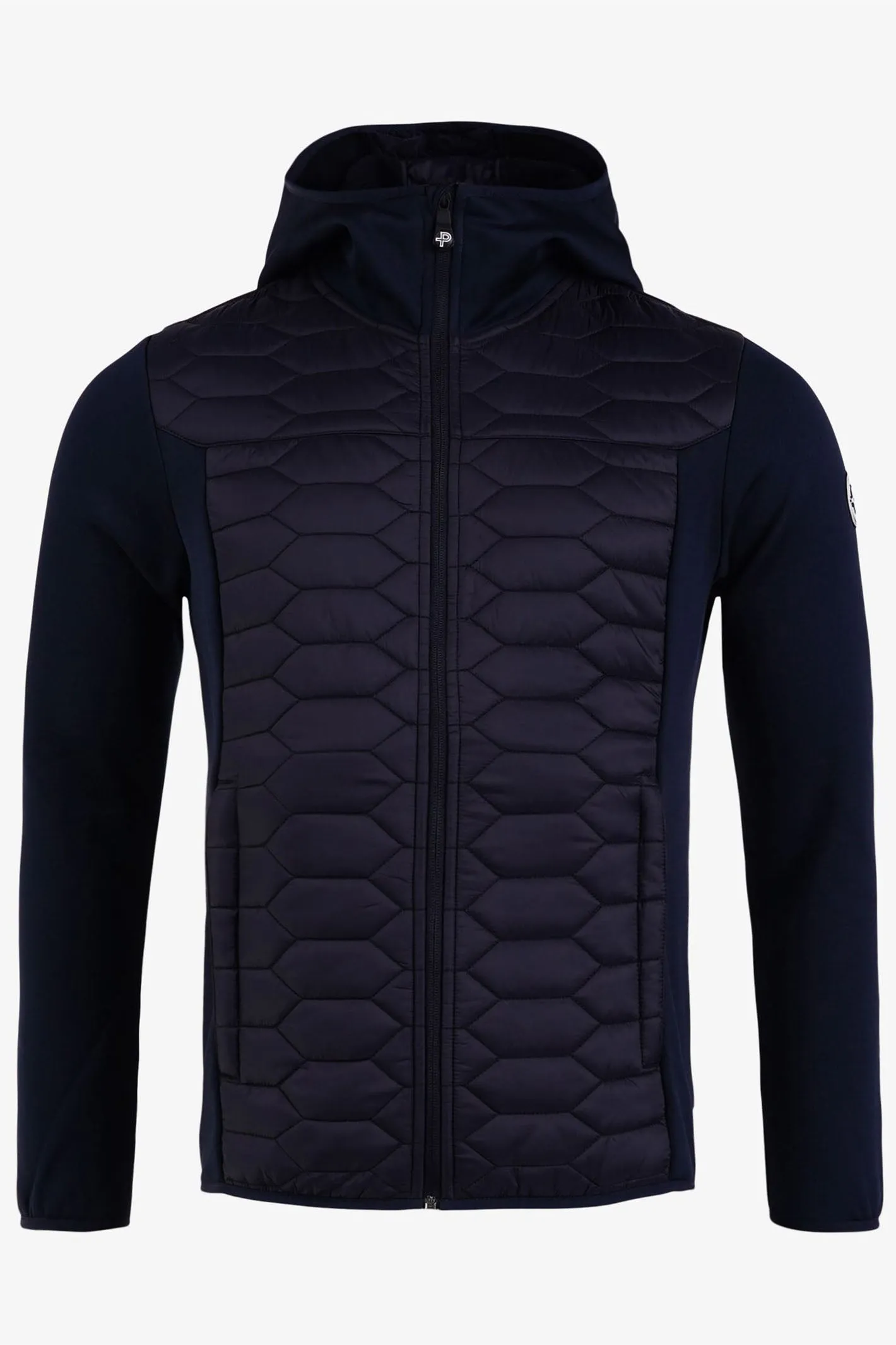 Pelle P Coat W Levo Quilted Zip Dark Navy Blue PP4226-0598