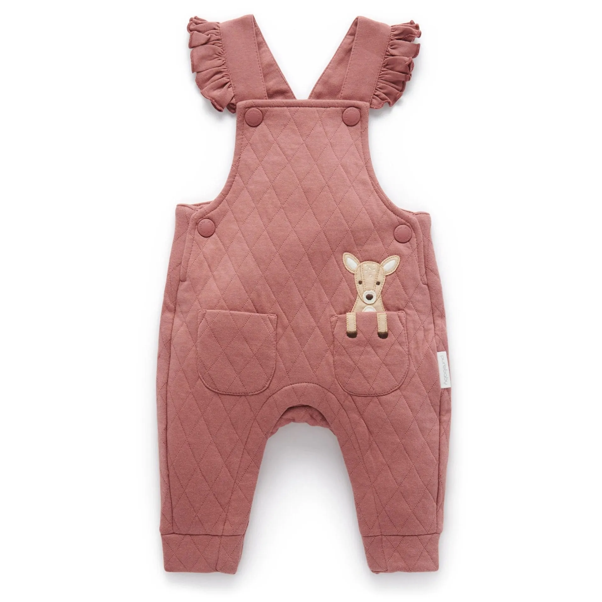 Quilted Overall - Prune