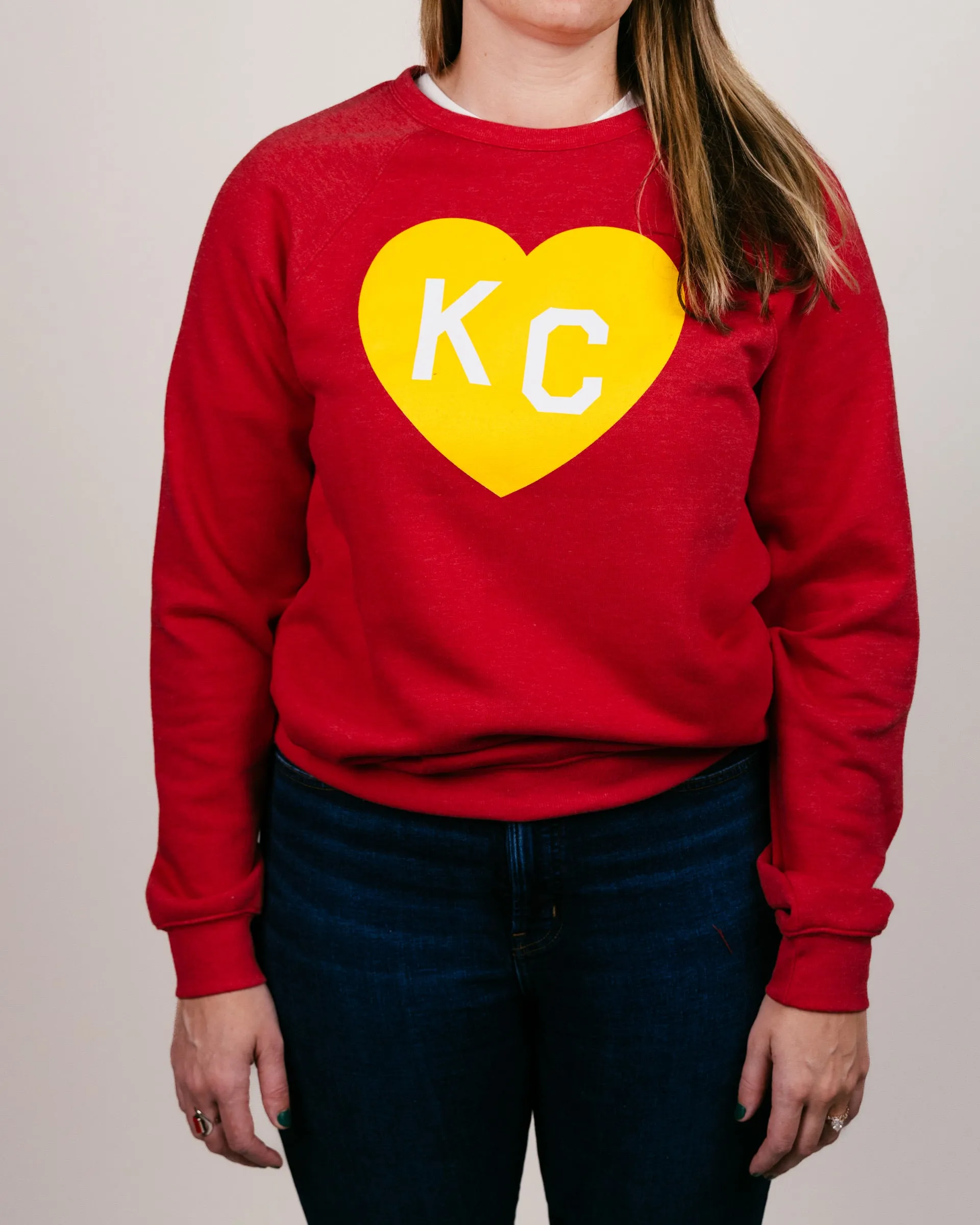 Red KC Heart Crewneck Sweatshirt