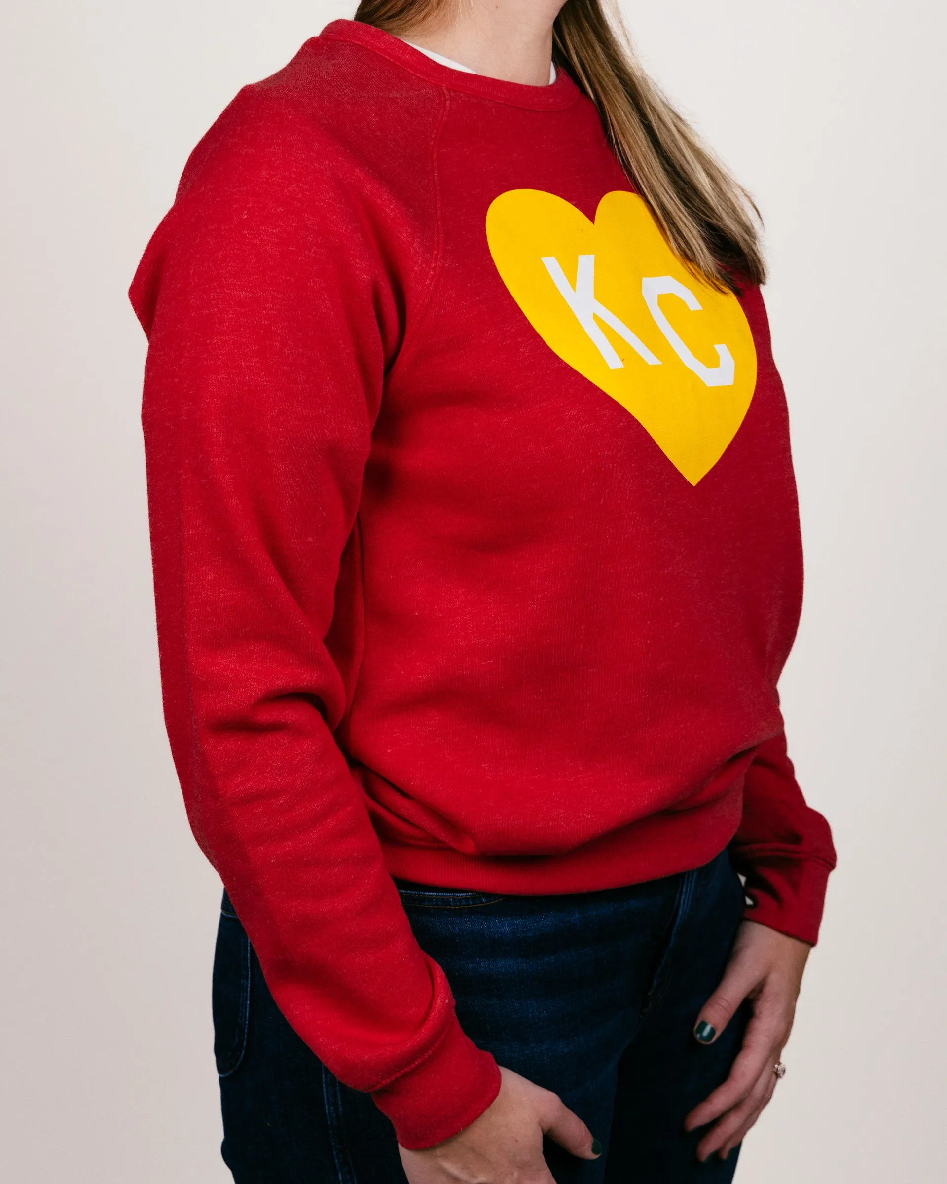 Red KC Heart Crewneck Sweatshirt