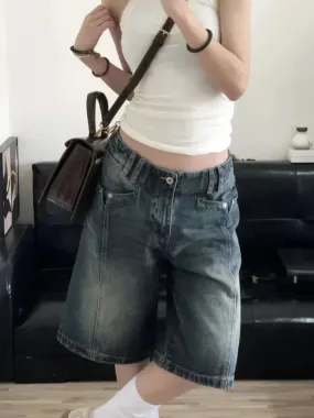 Revivi Vintage Baggy Denim Bermuda Jorts (Jeans Shorts)