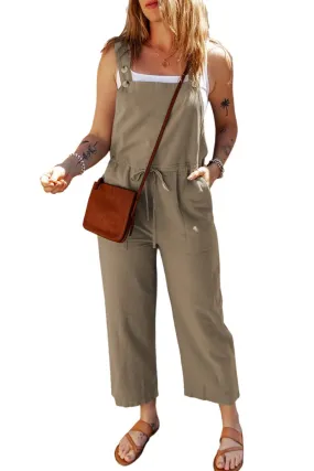 Sage Buttoned Straps Overall