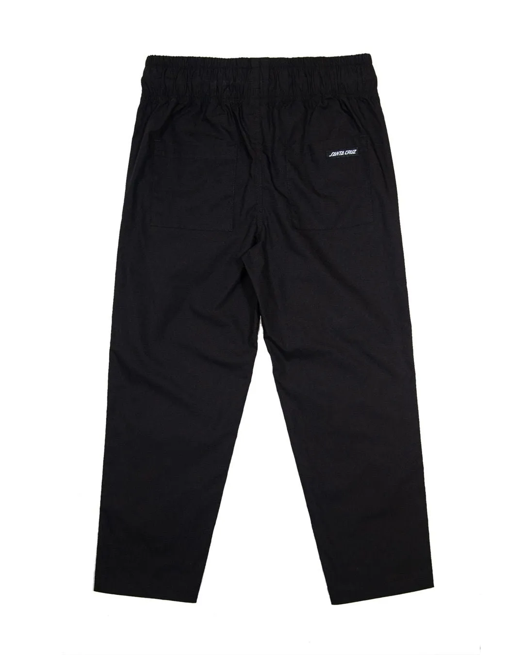 Santa Cruz YOUTH solid strip elastic waist pant - BLACK