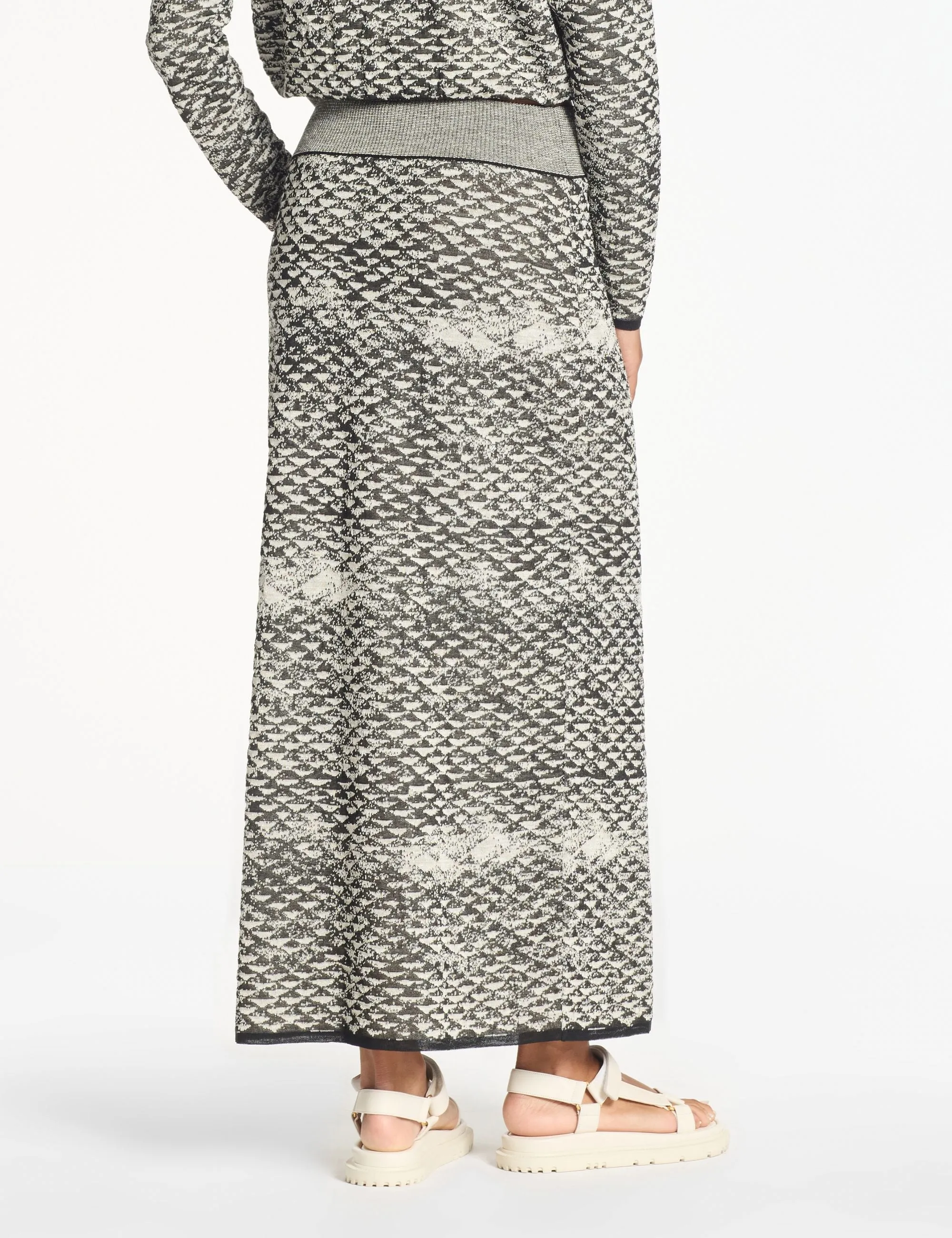 Sarah Pacini - Long Skirt in Greige