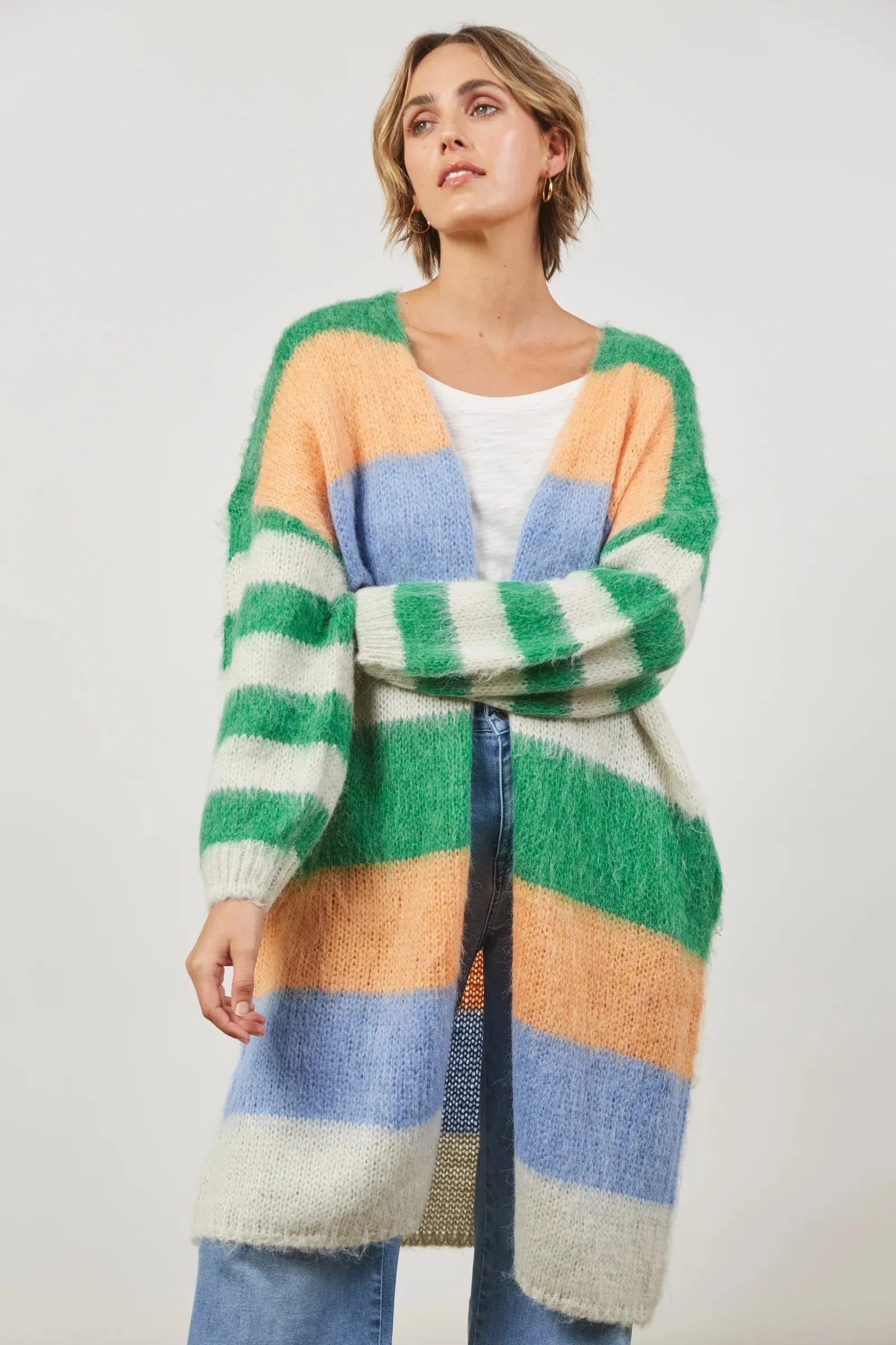 Serene Stripe Cardigan ONE SIZE