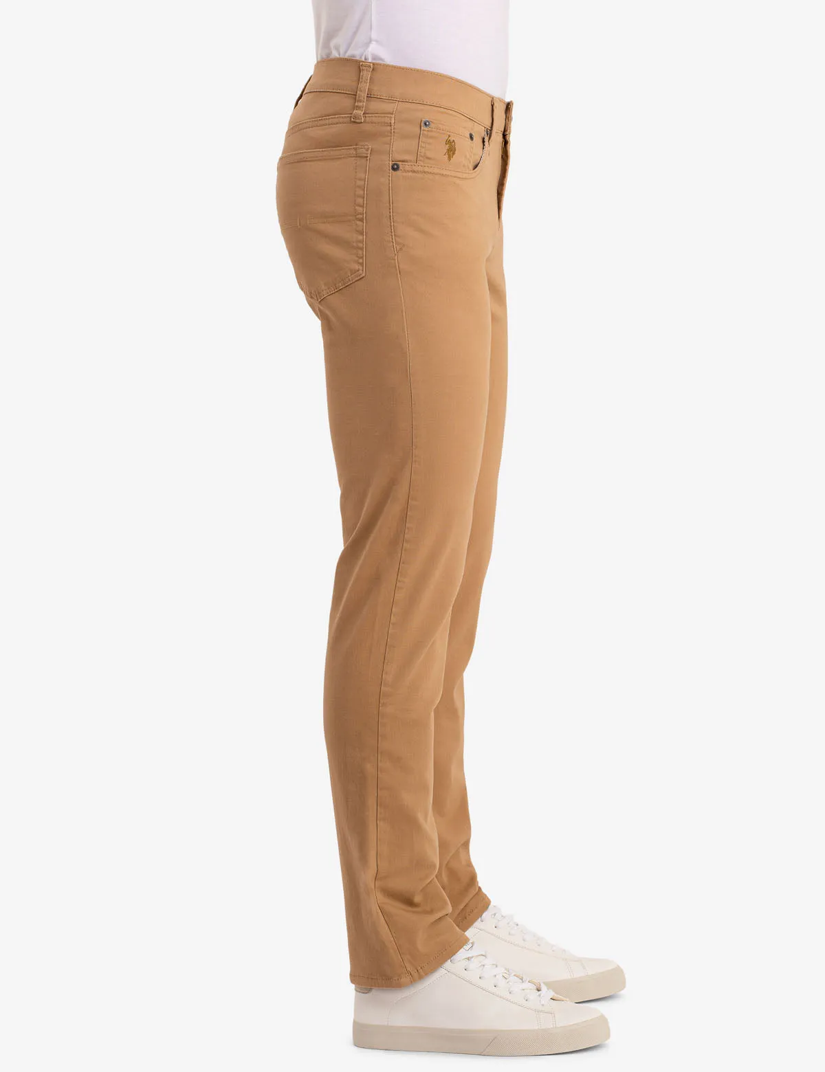 SLIM STRAIGHT 5 POCKET STRETCH CHINO PANTS