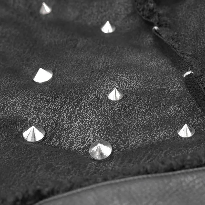 'Soul Case' Punk Jacket With Fur Collar