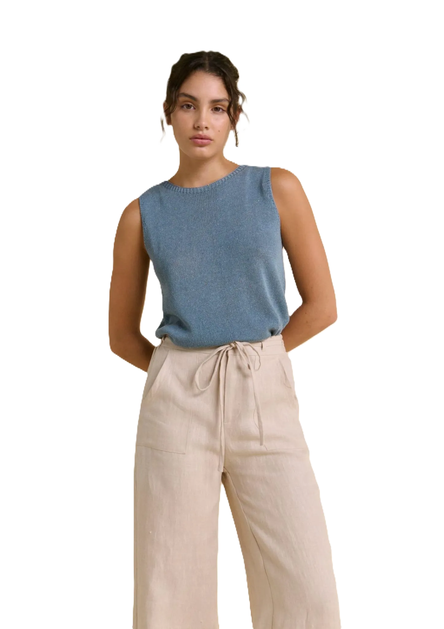 Speckle Spring Knit Tank Top