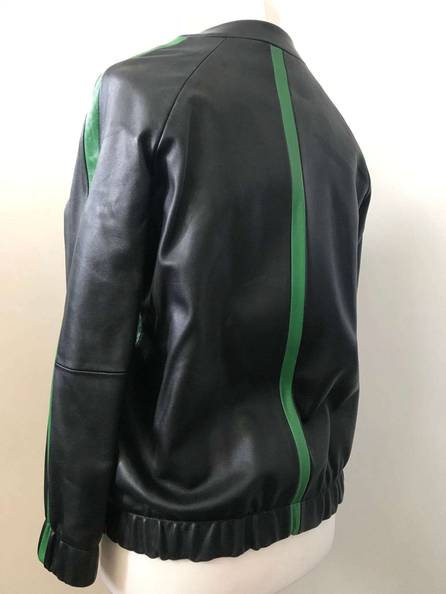 Sport Women Black  leather jacket
