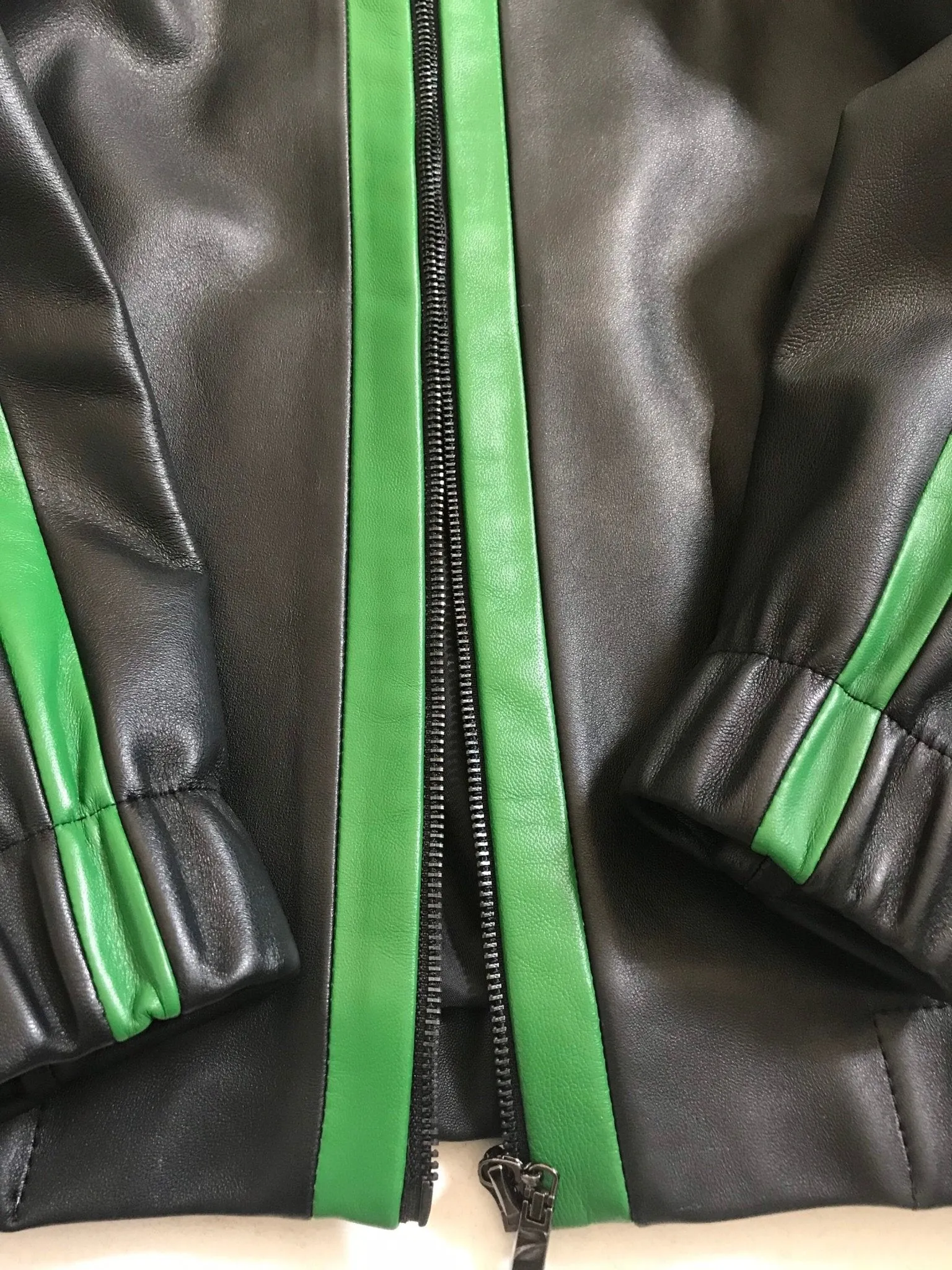 Sport Women Black  leather jacket