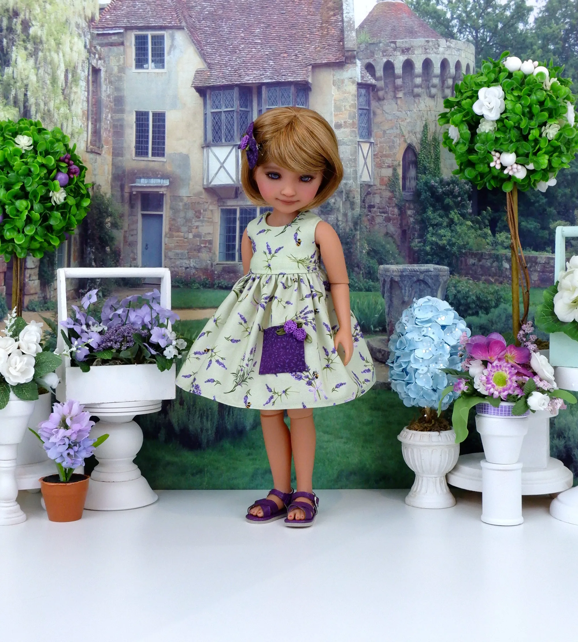 Spring Lavender - dress with sandals for Ruby Red Fashion Friends doll