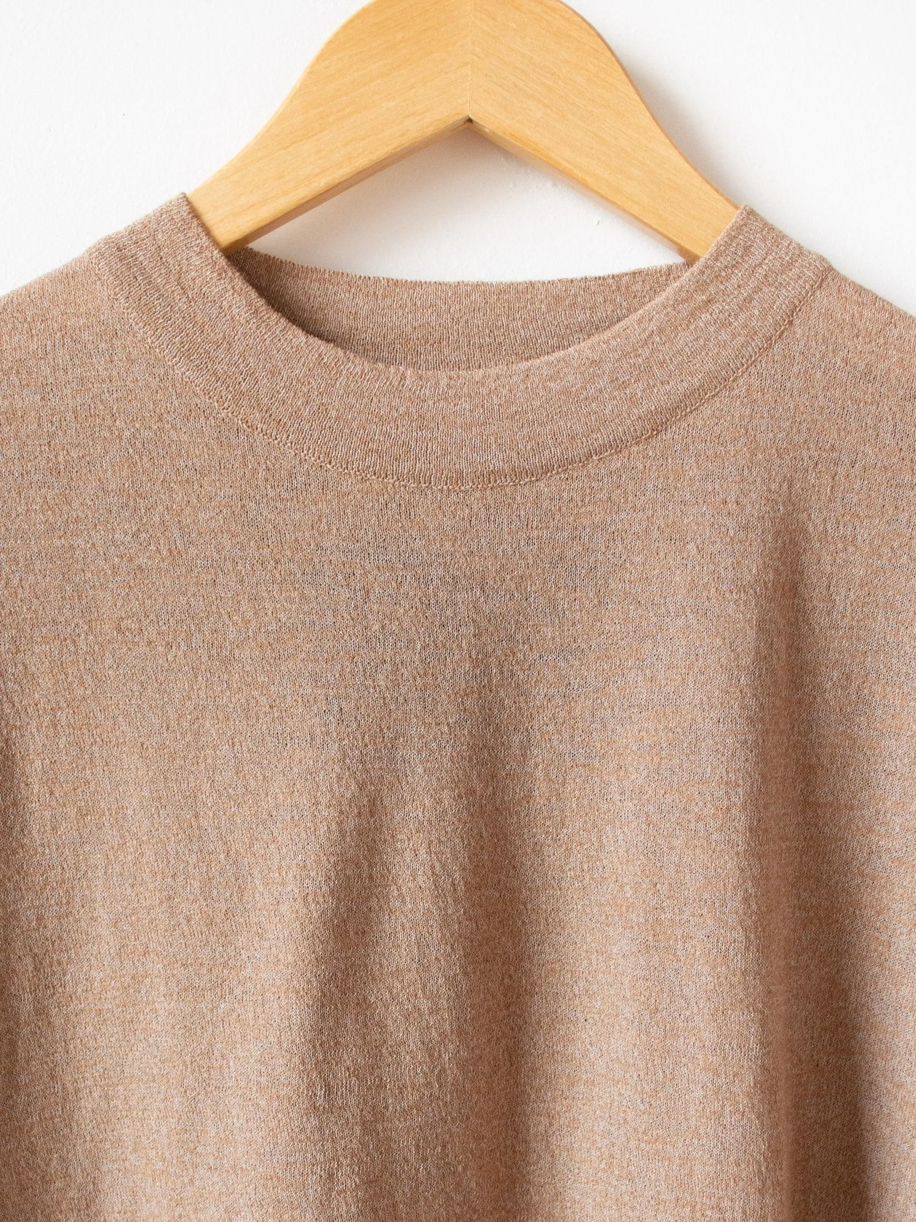 S/S Relaxed Sweater - Beige
