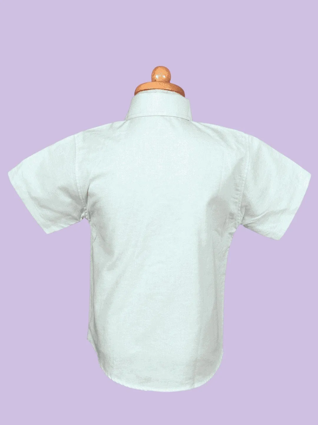 Thailand Light Green Boys’ Short Sleeve  Shirt – Classic and Casual Style