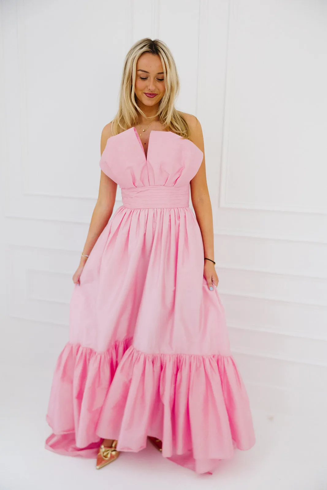 The Betsy Maxi Dress - Bubblegum