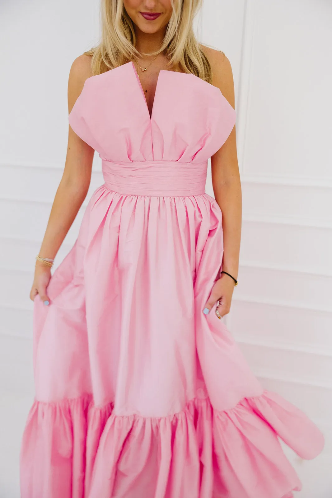 The Betsy Maxi Dress - Bubblegum
