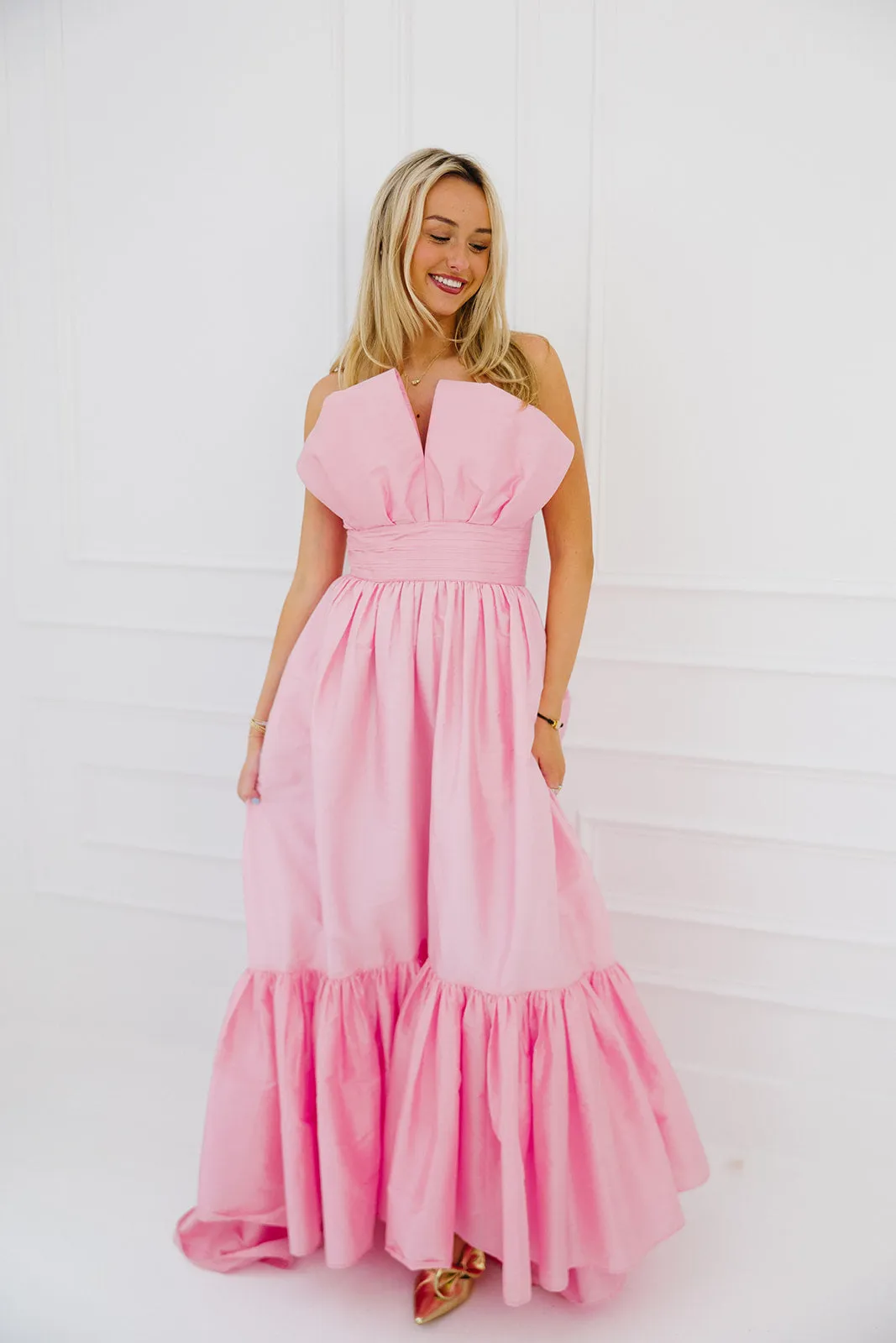 The Betsy Maxi Dress - Bubblegum