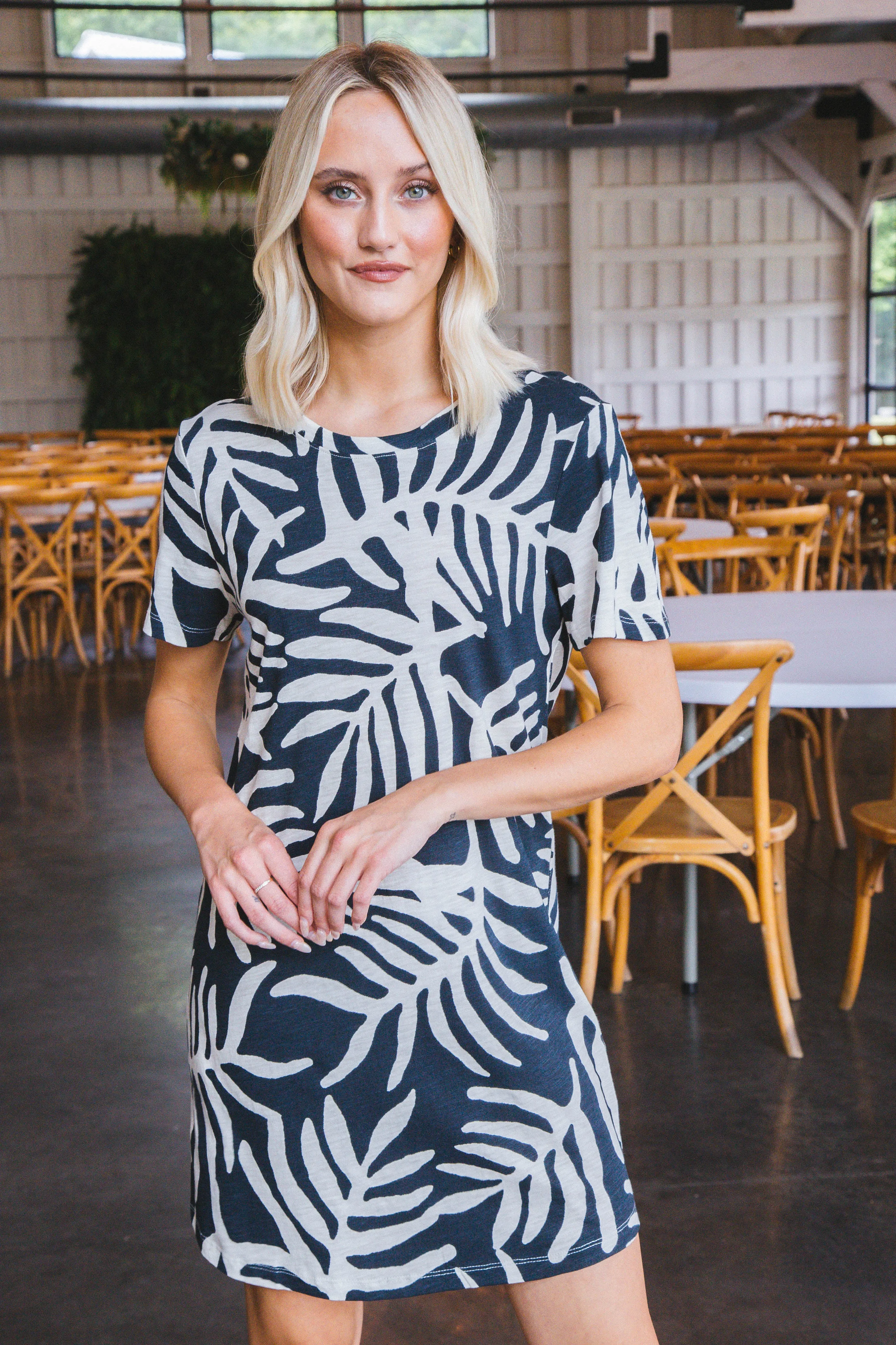 The Only One T-Shirt Dress, Night Palm | Sanctuary