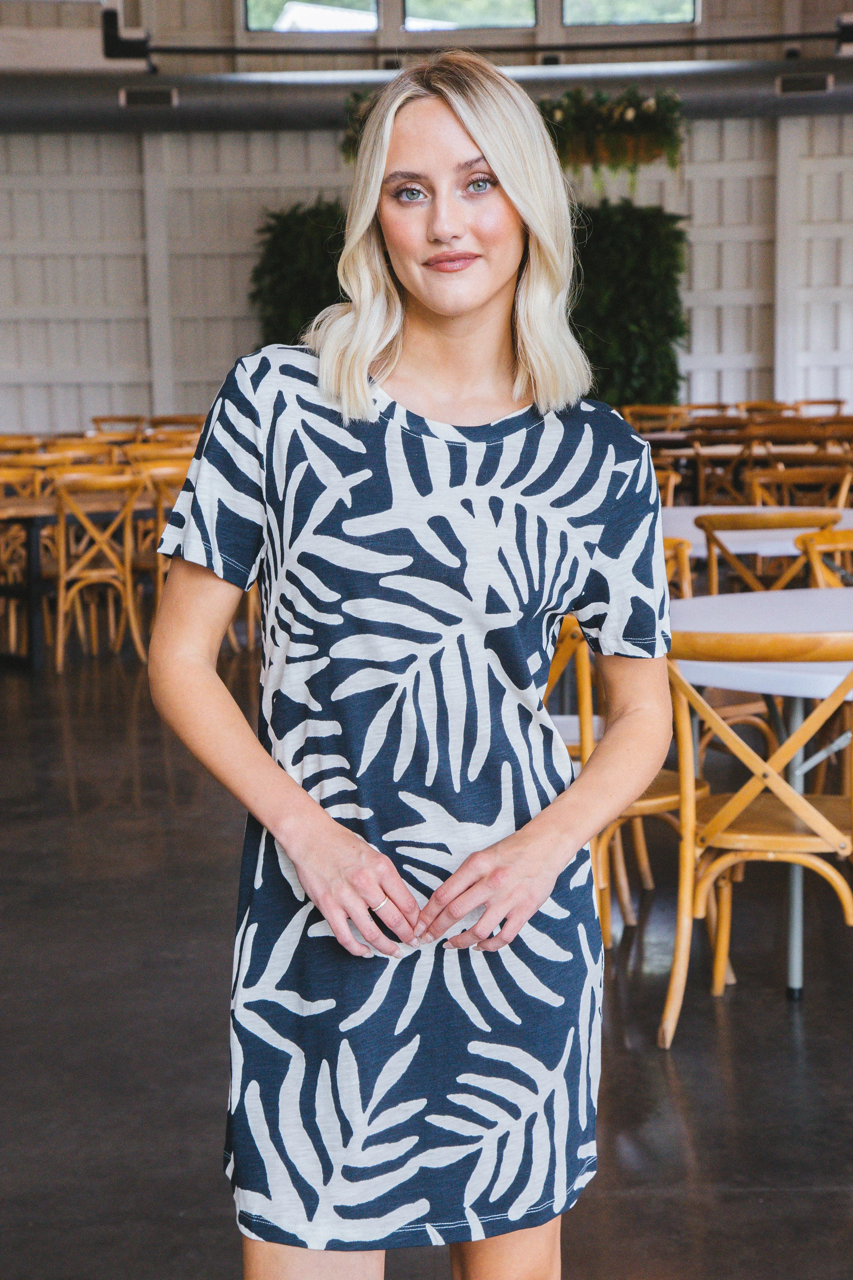 The Only One T-Shirt Dress, Night Palm | Sanctuary