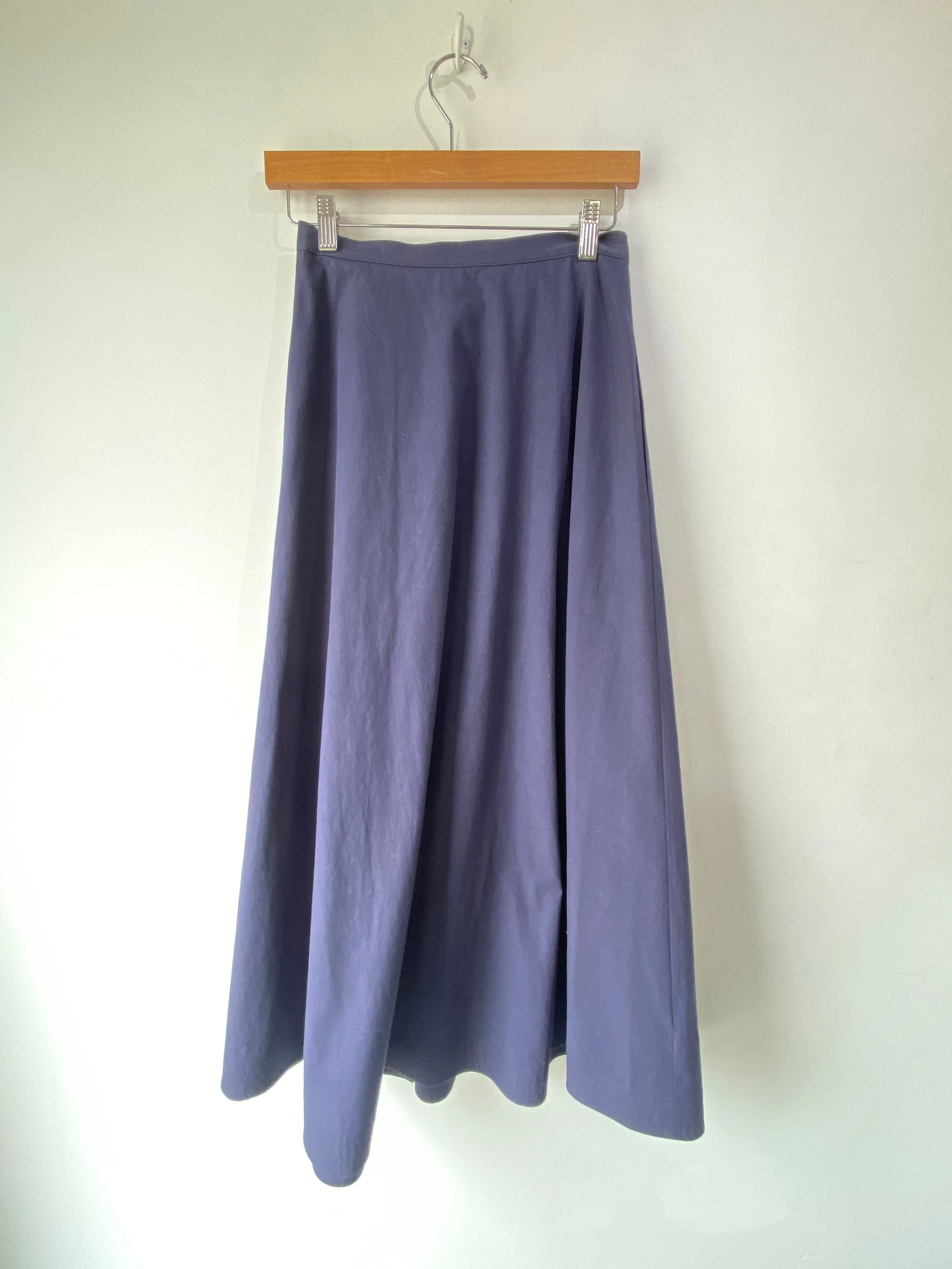 Tome Navy Ruffle Maxi Skirt