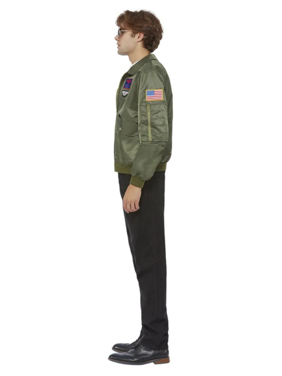 Top Gun Maverick Bomber Jacket, Green   WHOLESALE