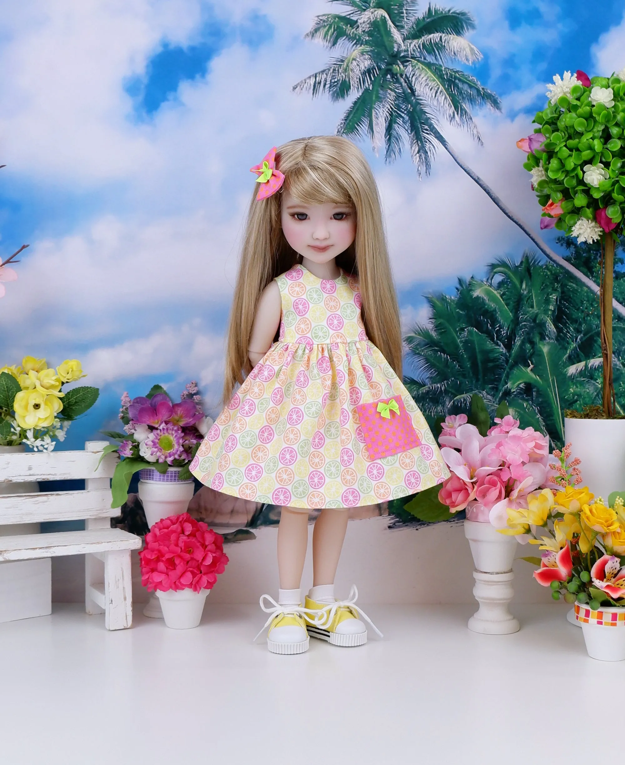 Tropic Citrus - dress with shoes for Ruby Red Fashion Friends doll