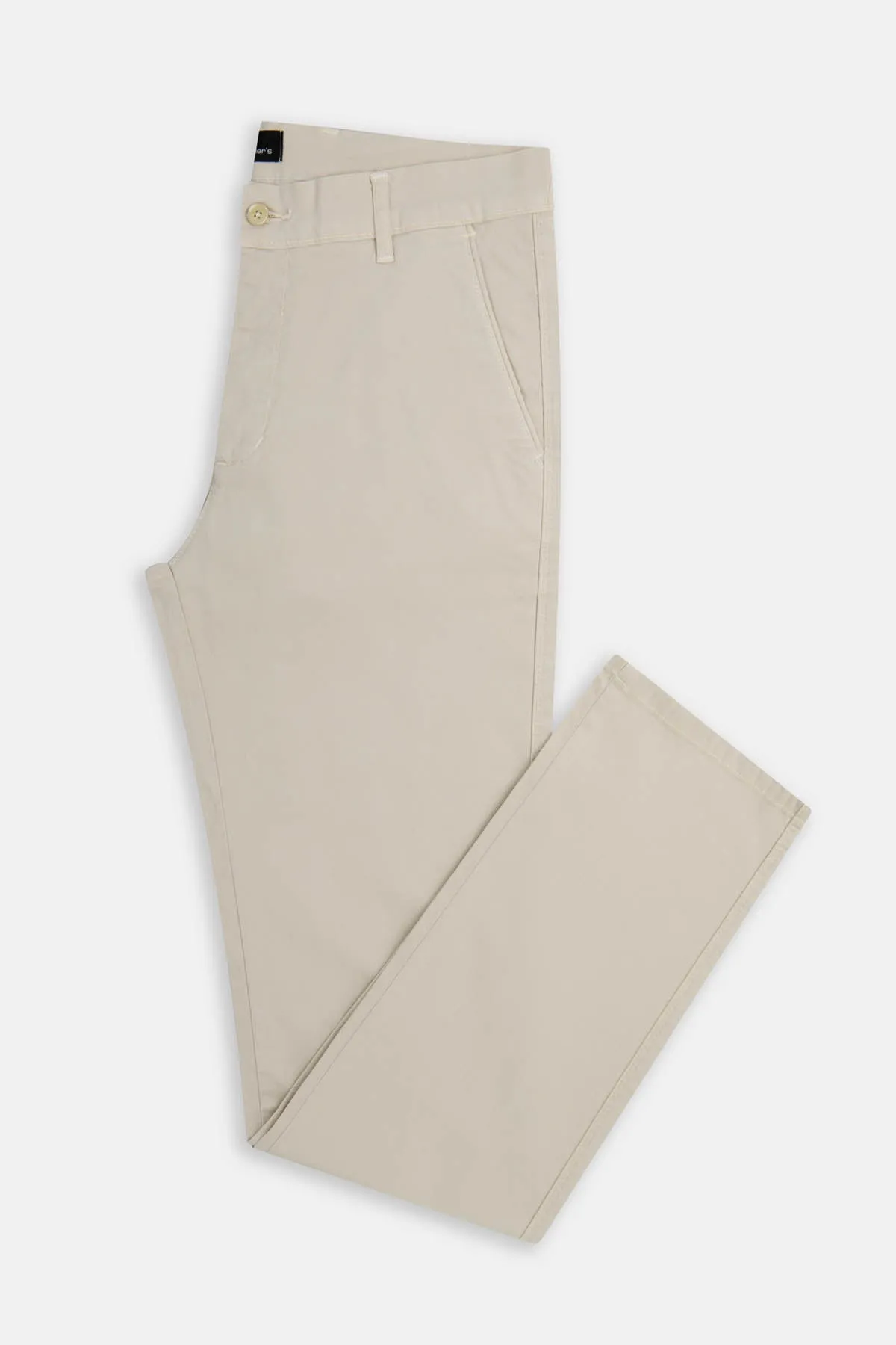 Twill Patterned Chino Bone Beige Pant