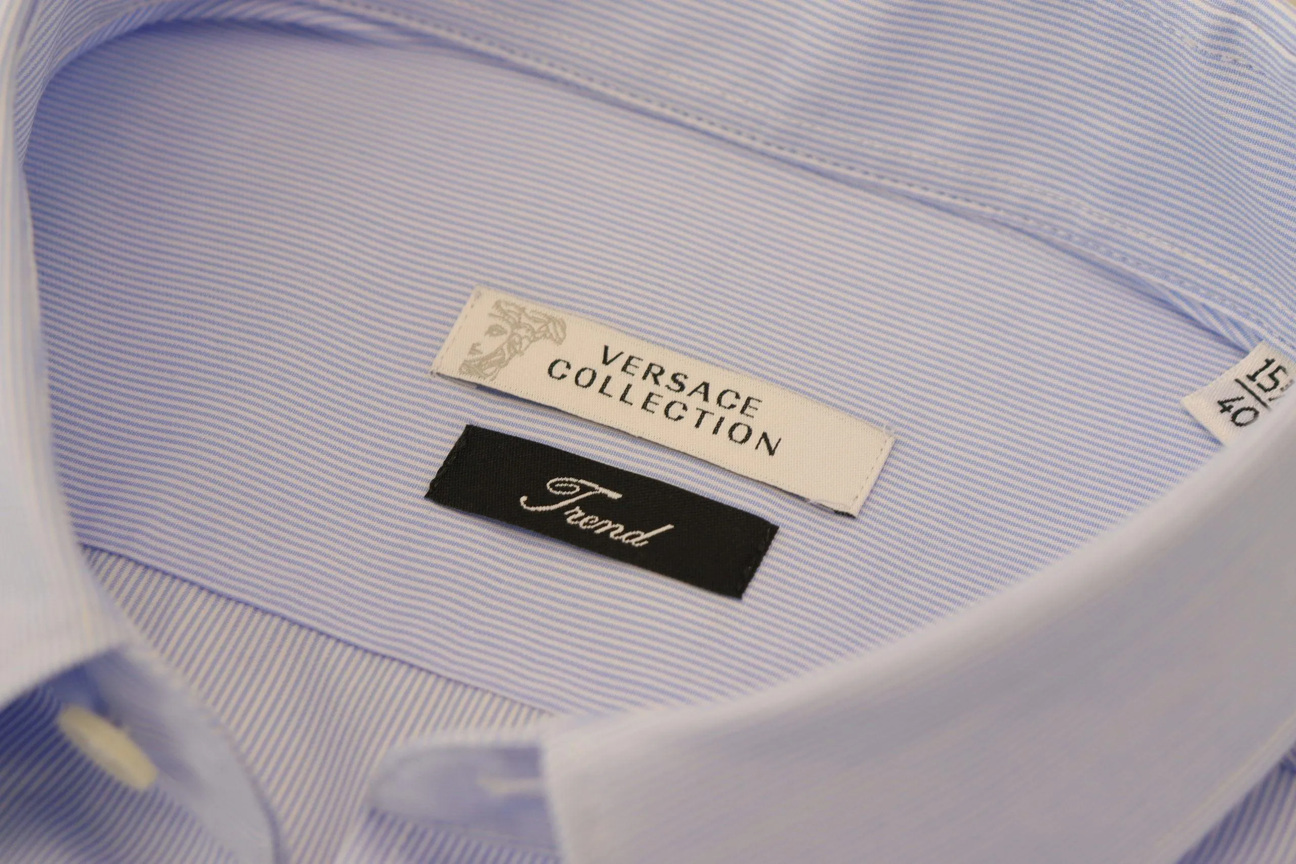 Versace Collection Light Blue Cotton Formal Men Shirt