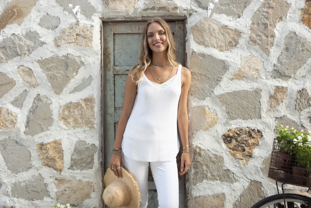 Willow Cotton V Tank