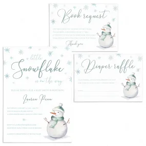 Winter Wonderland Baby Shower Invitation Kit