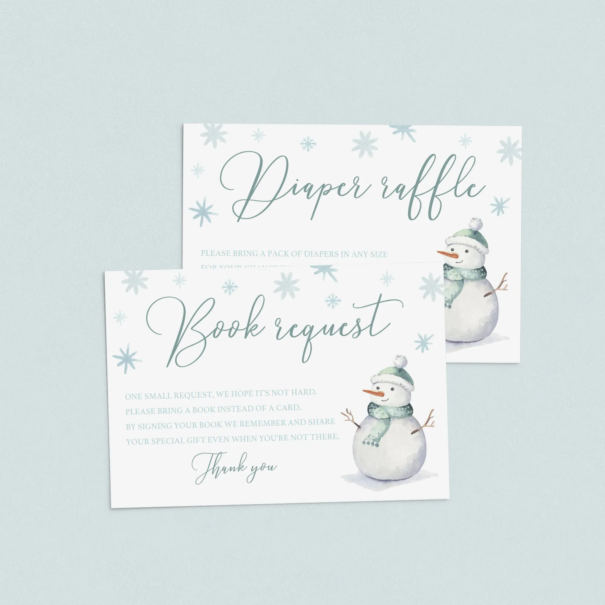 Winter Wonderland Baby Shower Invitation Kit