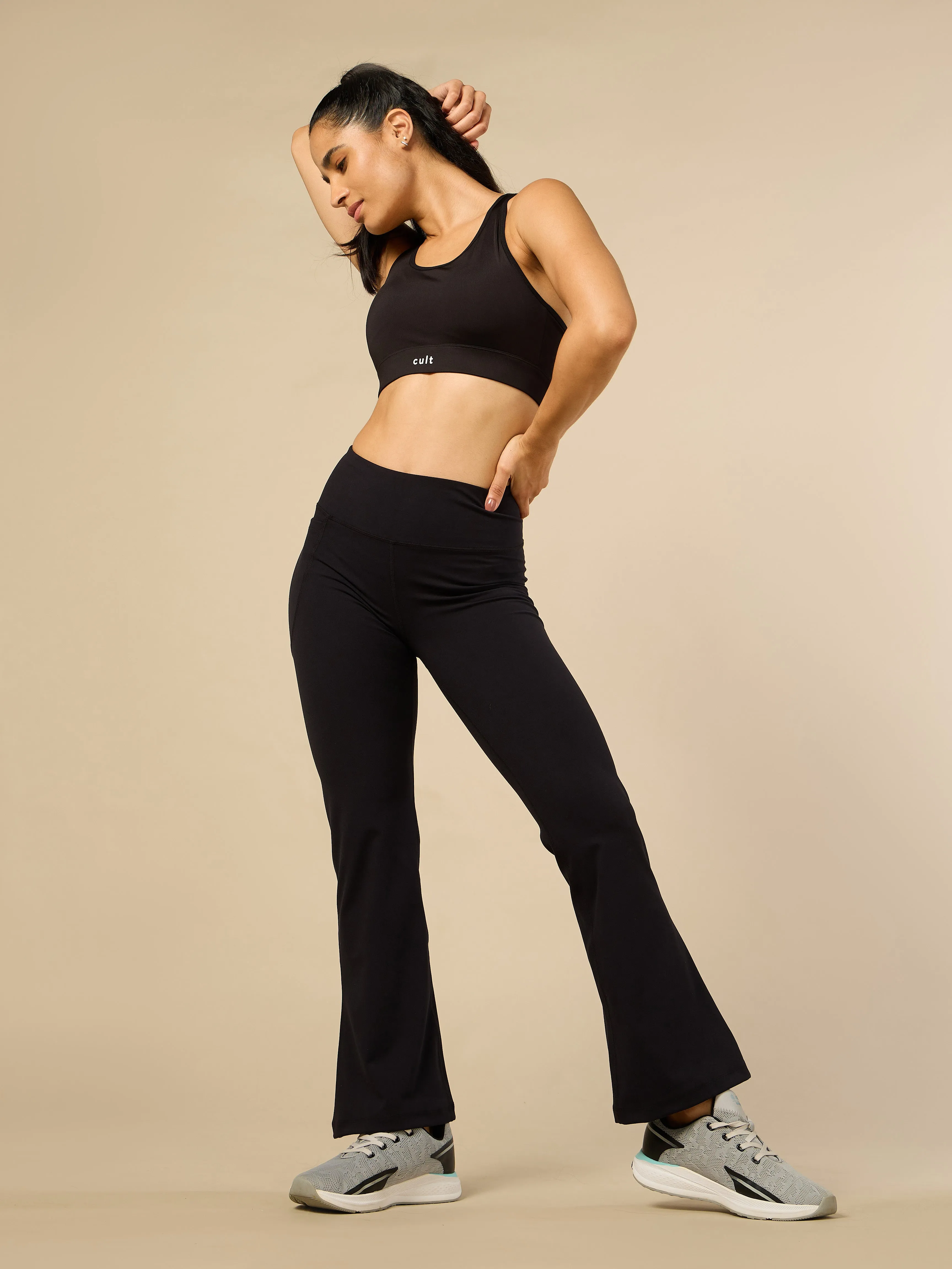 Women's COMFlex Black Performance Flare Pants