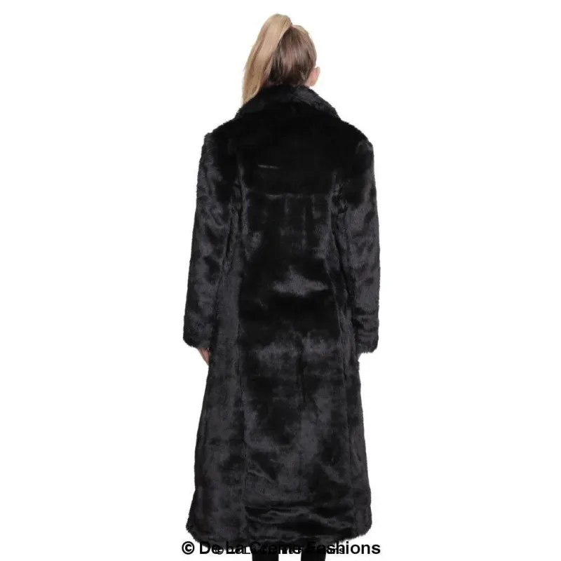 Womens Faux Fur Long Coat