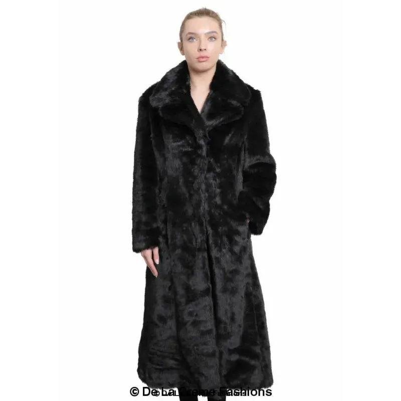 Womens Faux Fur Long Coat