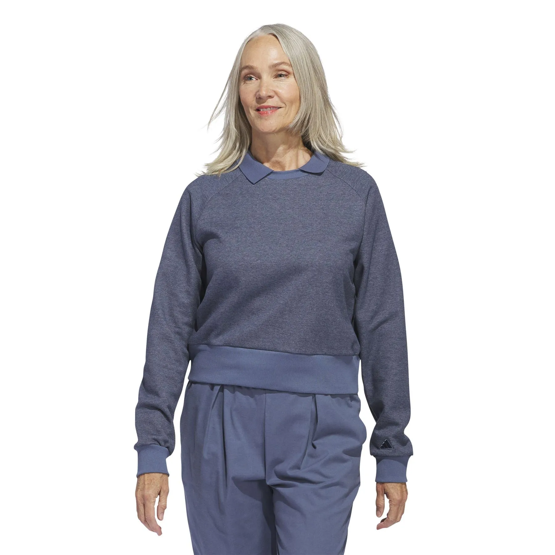 Womens Go-To Crew Neck Loose Fit Sweatshirt Preloved Ink - SS24