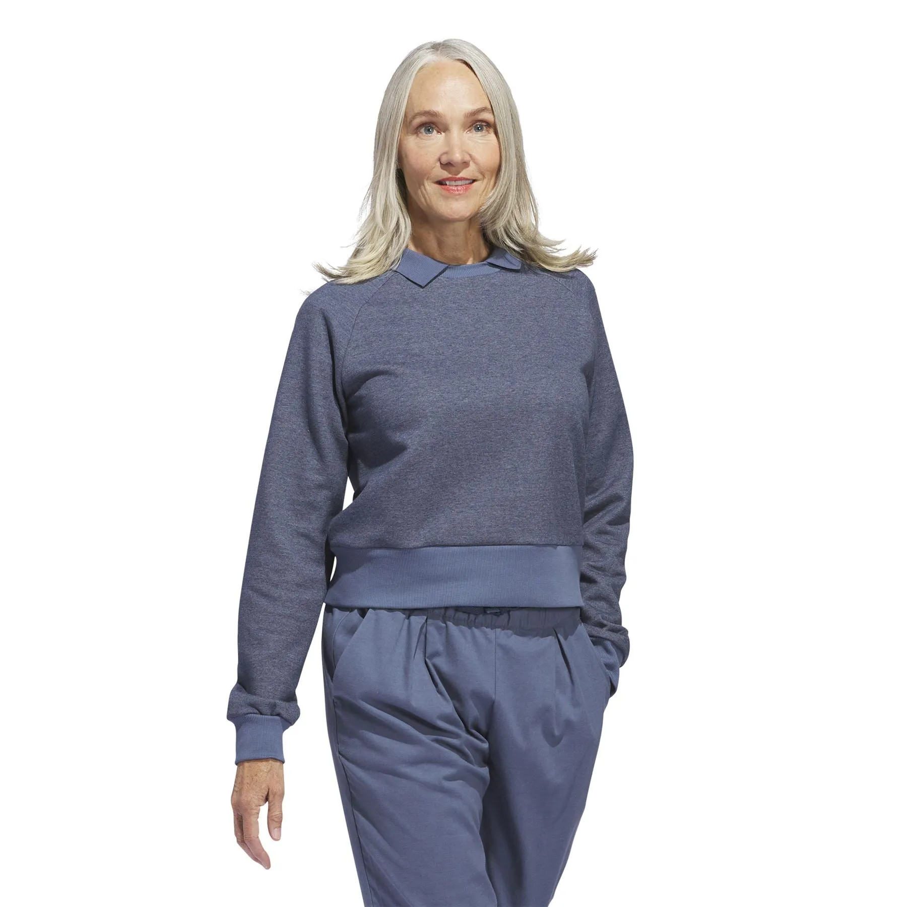 Womens Go-To Crew Neck Loose Fit Sweatshirt Preloved Ink - SS24